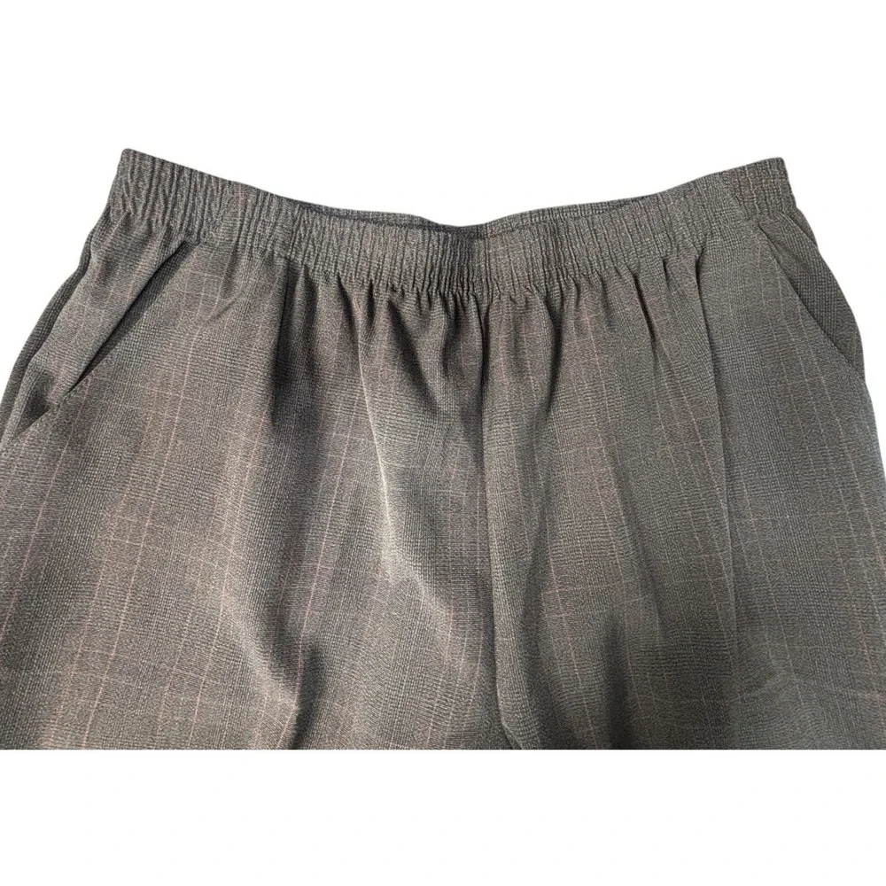 Vintage Donnkenny Woman Size 22W Black Red Plaid Dress Slacks Elastic NWT - Picture 5 of 14